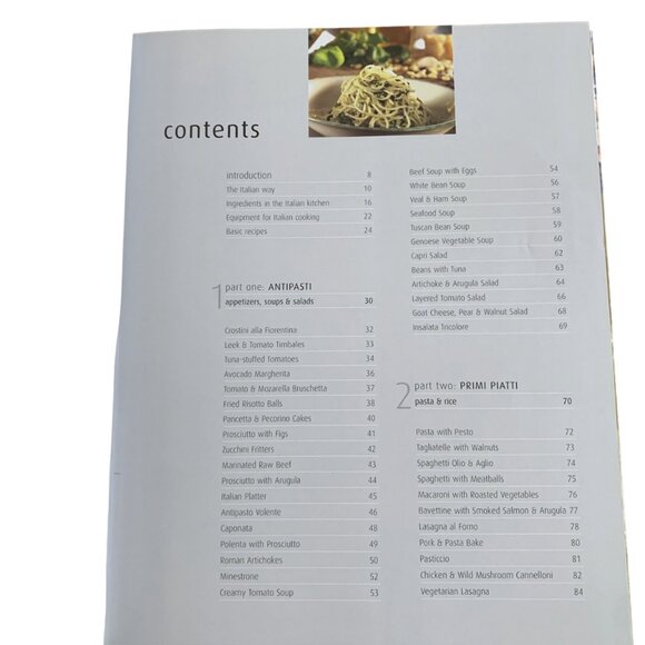 The Italian Cookbook Hardcover 140 Illustrated Recipes different regions Italy - Picture 8 of 14